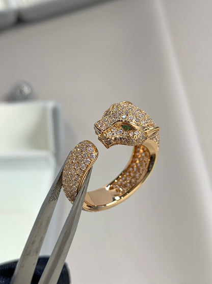 [Sophire Jewelry ]PANTHERE PINK GOLD DIAMOND RING