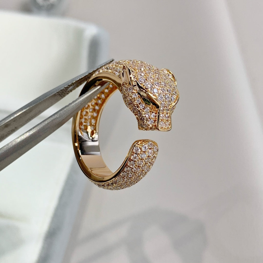 [Sophire Jewelry ]PANTHERE PINK GOLD DIAMOND RING