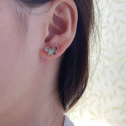 [Sophire Jewelry ]BUTTERFLY DARK MOP  EARRINGS