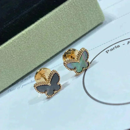 [Sophire Jewelry ]BUTTERFLY DARK MOP  EARRINGS