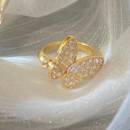 [Sophire Jewelry ]BUTTERFLY DIAMOND RING
