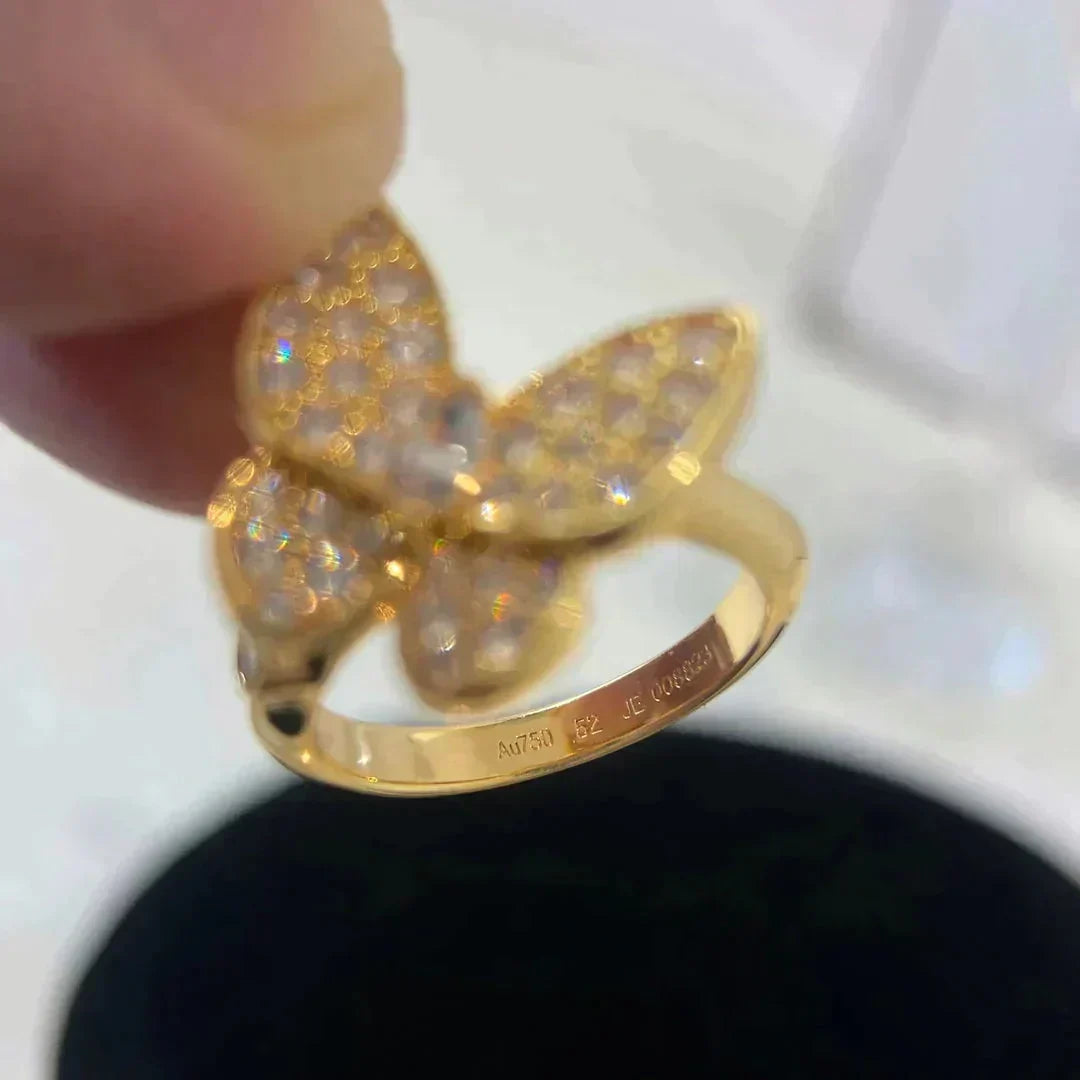 [Sophire Jewelry ]BUTTERFLY DIAMOND RING