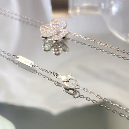 [Sophire Jewelry ]FLOWER DIAMOND NECKLACE