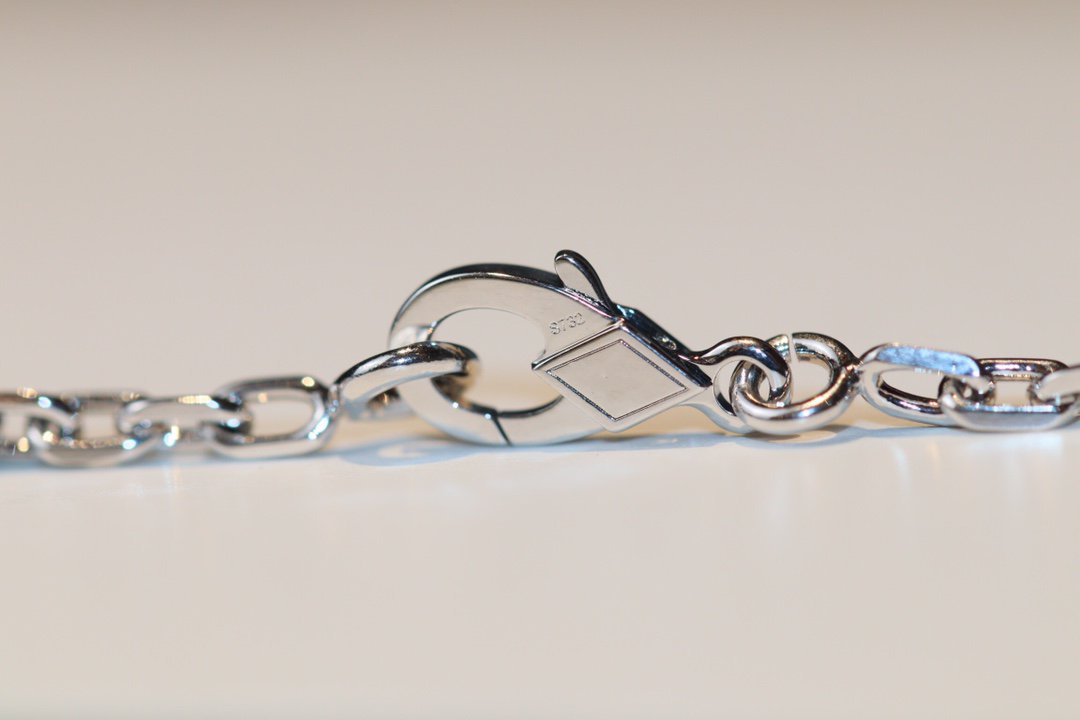[Sophire Jewelry ]CLOVER 20 MOTIFS ONYX DIAMOND SILVER