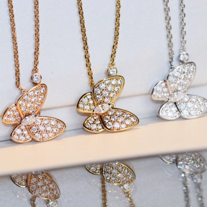 [Sophire Jewelry ]BUTTERFLY DIAMOND NECKLACE