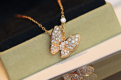 [Sophire Jewelry ]BUTTERFLY DIAMOND NECKLACE
