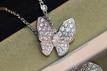 [Sophire Jewelry ]BUTTERFLY DIAMOND NECKLACE