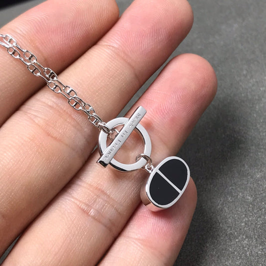 [Sophire]CHAINE VERSO BLACK CERAMIC  NECKLACE