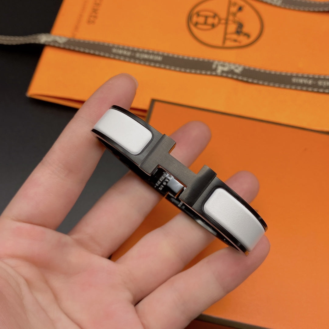 [Sophire Jewelry ]H BRACELET 12MM BLACK WHITE CERAMIC