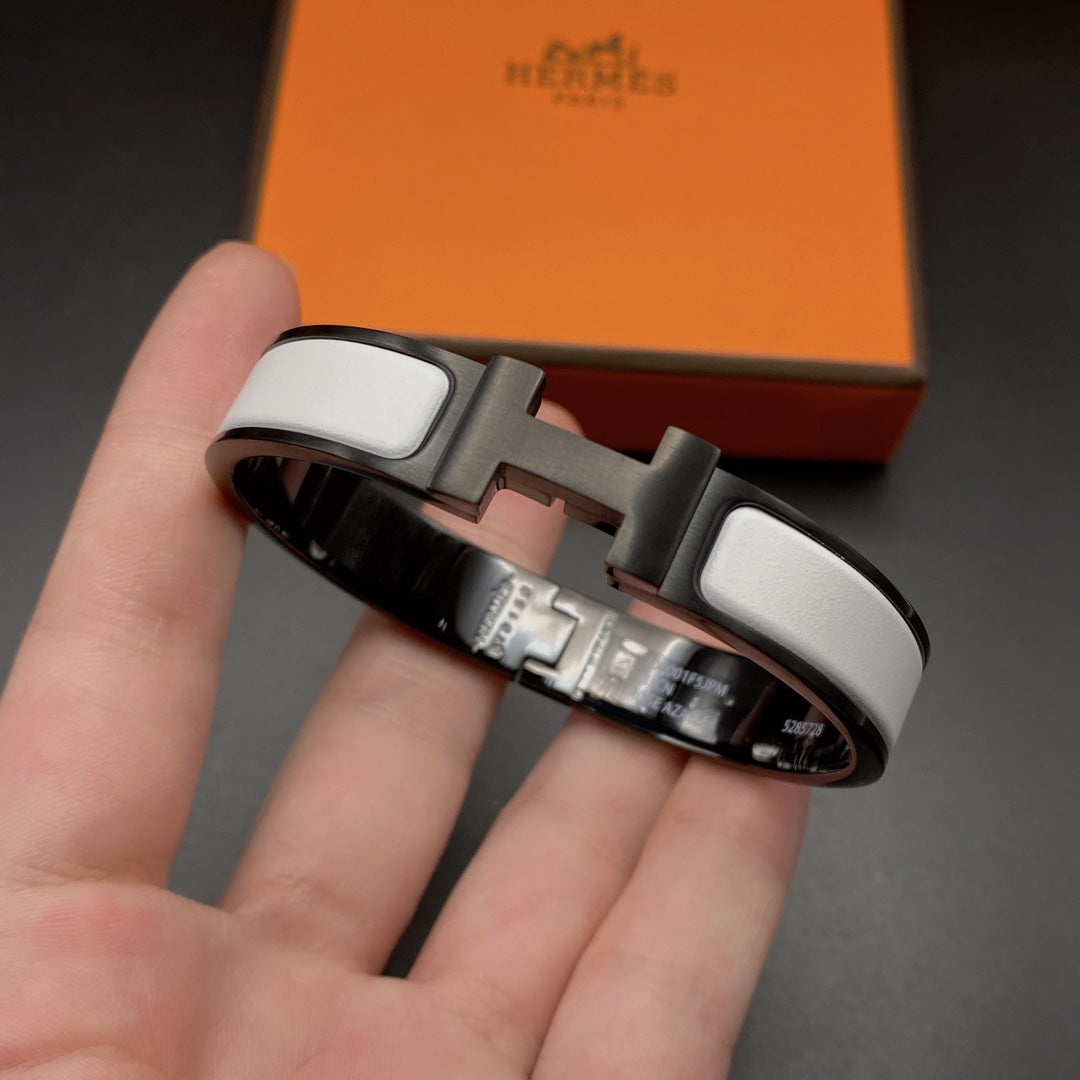 [Sophire Jewelry ]H BRACELET 12MM BLACK WHITE CERAMIC