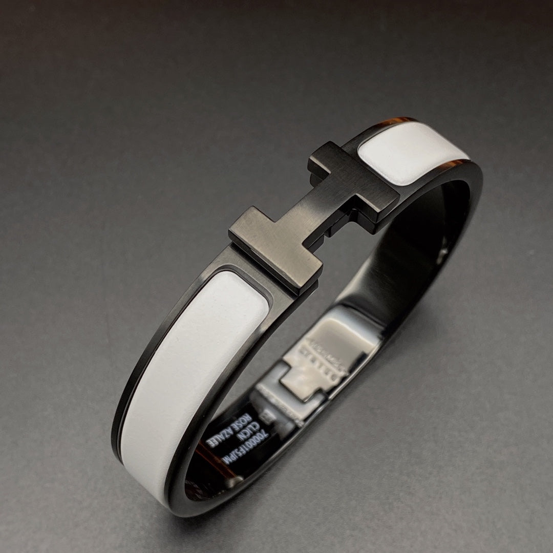 [Sophire Jewelry ]H BRACELET 12MM BLACK WHITE CERAMIC
