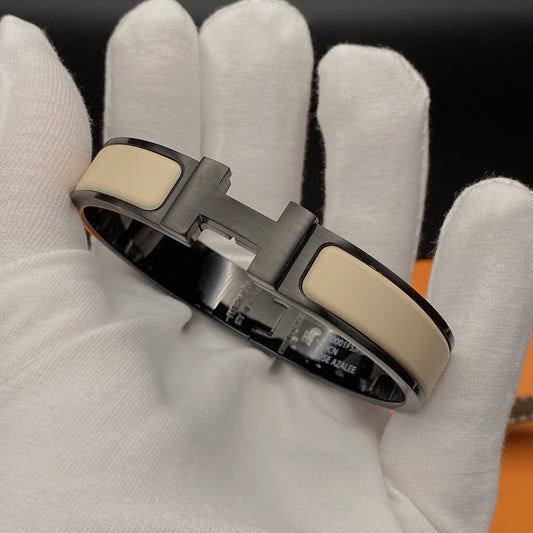 [Sophire]H BRACELET 12MM BLACK BEIGE CERAMIC