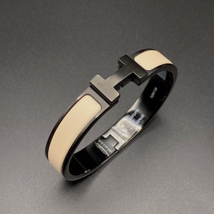 [Sophire Jewelry ]H BRACELET 12MM BLACK BEIGE CERAMIC