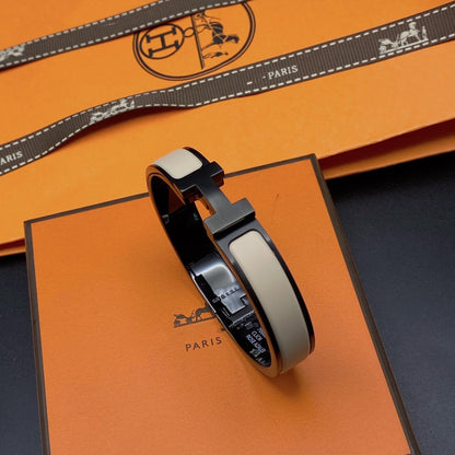 [Sophire Jewelry ]H BRACELET 12MM BLACK BEIGE CERAMIC