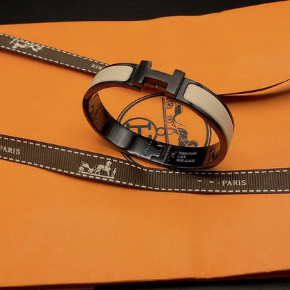 [Sophire Jewelry ]H BRACELET 12MM BLACK BEIGE CERAMIC