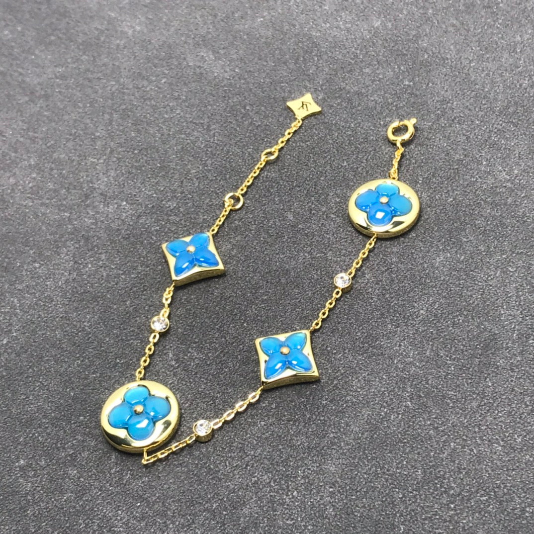 [Sophire Jewelry ]STAR AND SUN TURQUOISE 4 MOTIFS 3 DIAMONDS