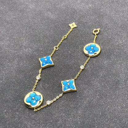 [Sophire Jewelry ]STAR AND SUN TURQUOISE 4 MOTIFS 3 DIAMONDS