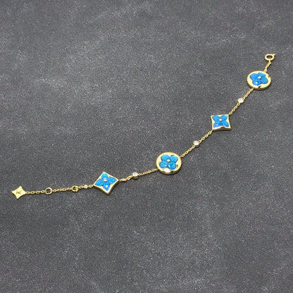 [Sophire Jewelry ]STAR AND SUN TURQUOISE 4 MOTIFS 3 DIAMONDS