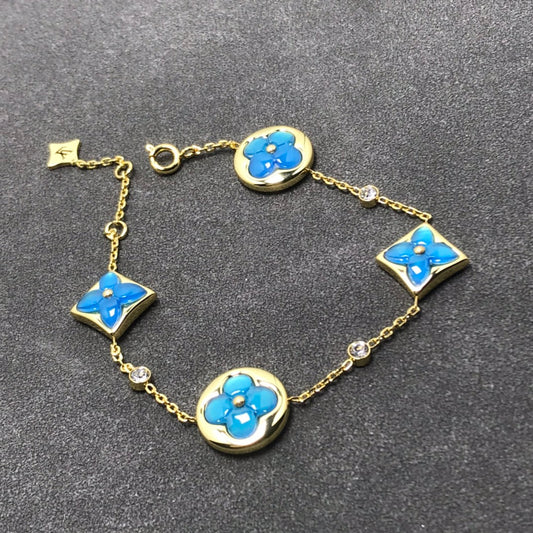 [Sophire]STAR AND SUN TURQUOISE 4 MOTIFS 3 DIAMONDS