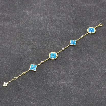 [Sophire Jewelry ]STAR AND SUN TURQUOISE 4 MOTIFS 3 DIAMONDS