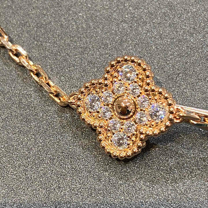 [Sophire Jewelry ] CLOVER 5 MOTIF FULL DIAMOND BRACELET COLLECTION