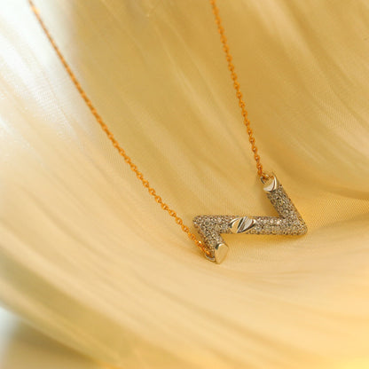 [Sophire Jewelry ]VOLT SILVER DIAMOND PEDANT NECKLACE