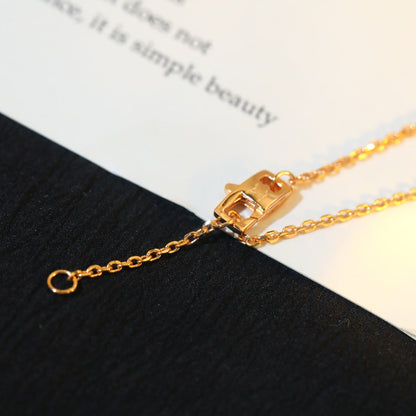 [Sophire Jewelry ]STAR AND SUN DIAMOND PINK GOLD NECKLACE