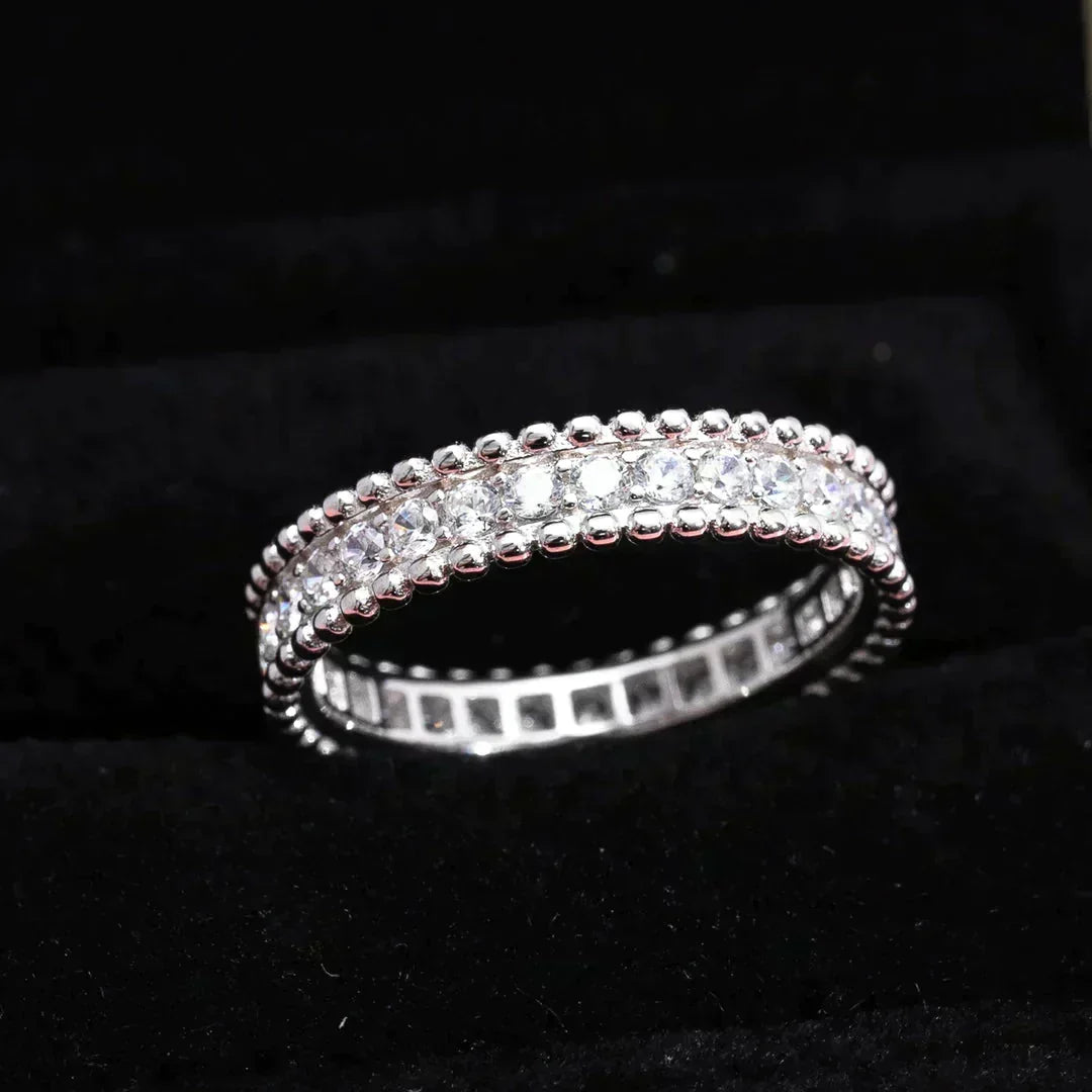 [Sophire Jewelry ]PERLEE DIAMOND SILVER RING