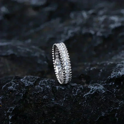 [Sophire Jewelry ]PERLEE DIAMOND SILVER RING