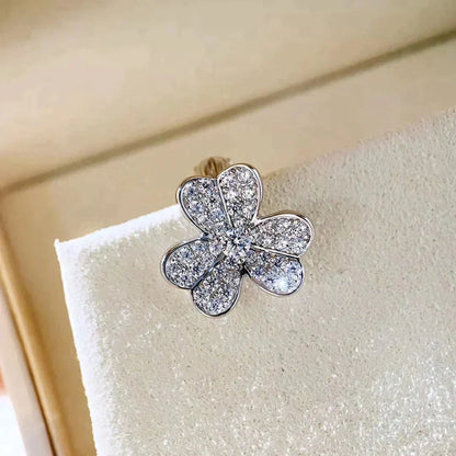 [Sophire Jewelry ]CLOVER COMOS DIAMOND EARRINGS SILVER