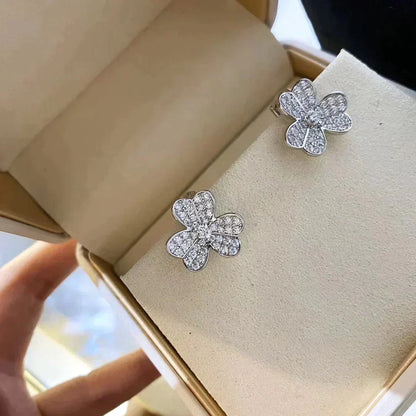 [Sophire Jewelry ]CLOVER COMOS DIAMOND EARRINGS SILVER