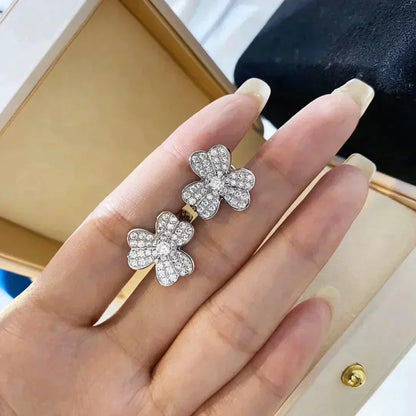 [Sophire Jewelry ]CLOVER COMOS DIAMOND EARRINGS SILVER