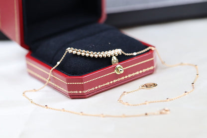 [Sophire Jewelry ]CLASH PINK GOLD NECKLACE