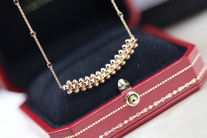 [Sophire Jewelry ]CLASH PINK GOLD NECKLACE