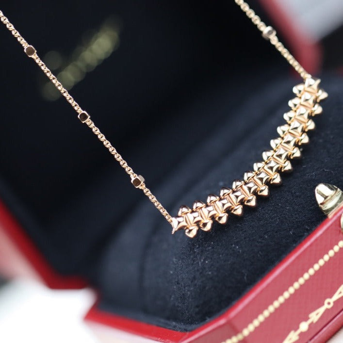 [Sophire Jewelry ]CLASH PINK GOLD NECKLACE