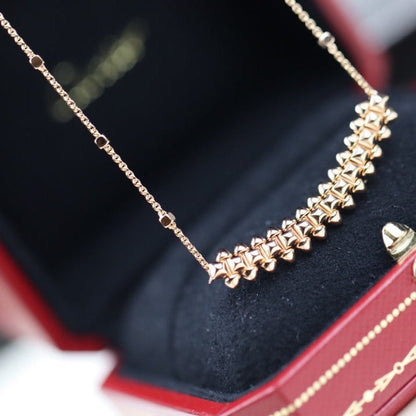 [Sophire Jewelry ]CLASH PINK GOLD NECKLACE