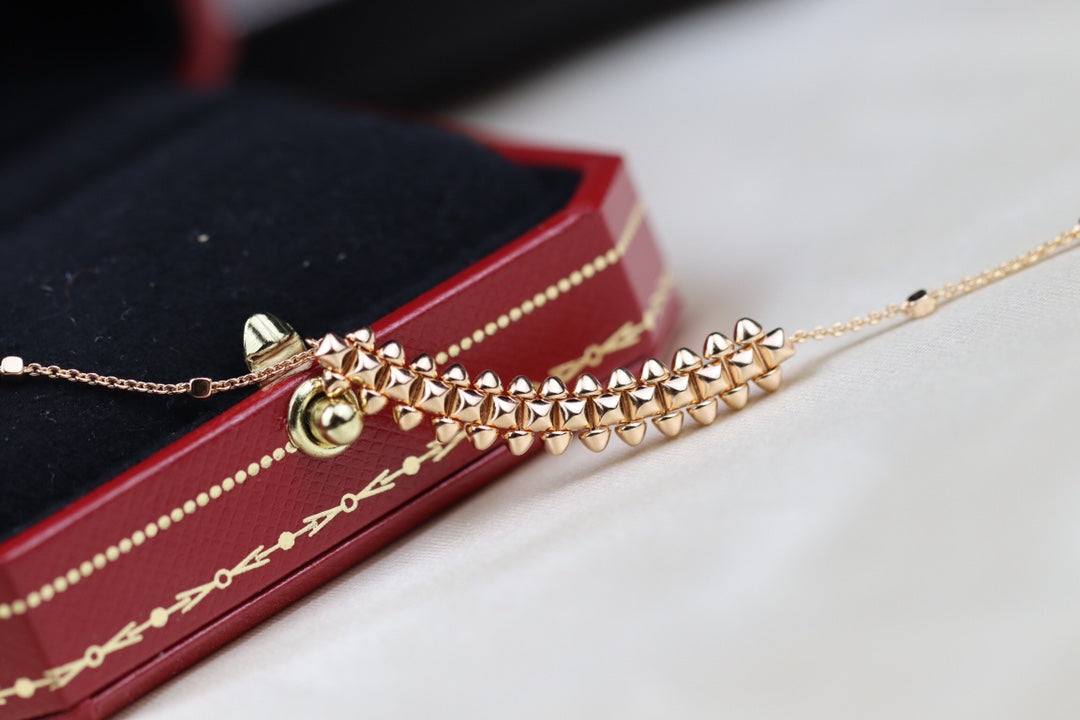 [Sophire Jewelry ]CLASH PINK GOLD NECKLACE
