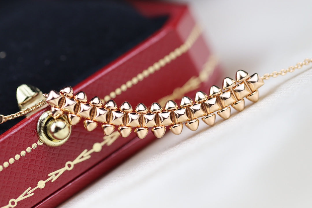 [Sophire Jewelry ]CLASH PINK GOLD NECKLACE