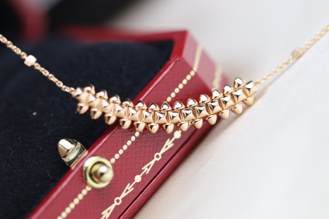 [Sophire Jewelry ]CLASH PINK GOLD NECKLACE