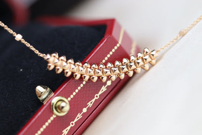 [Sophire Jewelry ]CLASH PINK GOLD NECKLACE
