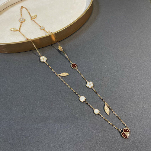 [Sophire Jewelry ]LUCKY SPRING 15 MOTIFS GOLD NECKLACE
