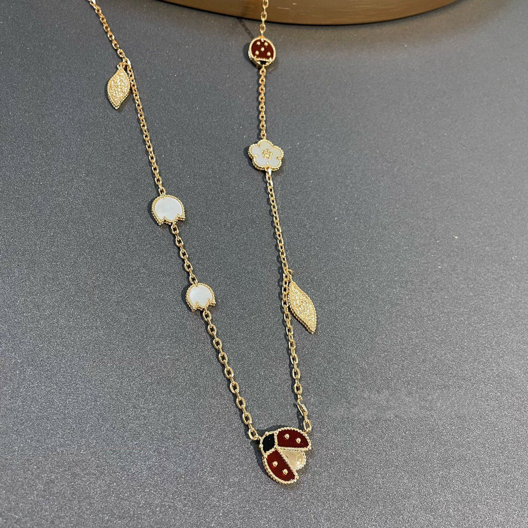 [Sophire Jewelry ]LUCKY SPRING 15 MOTIFS GOLD NECKLACE