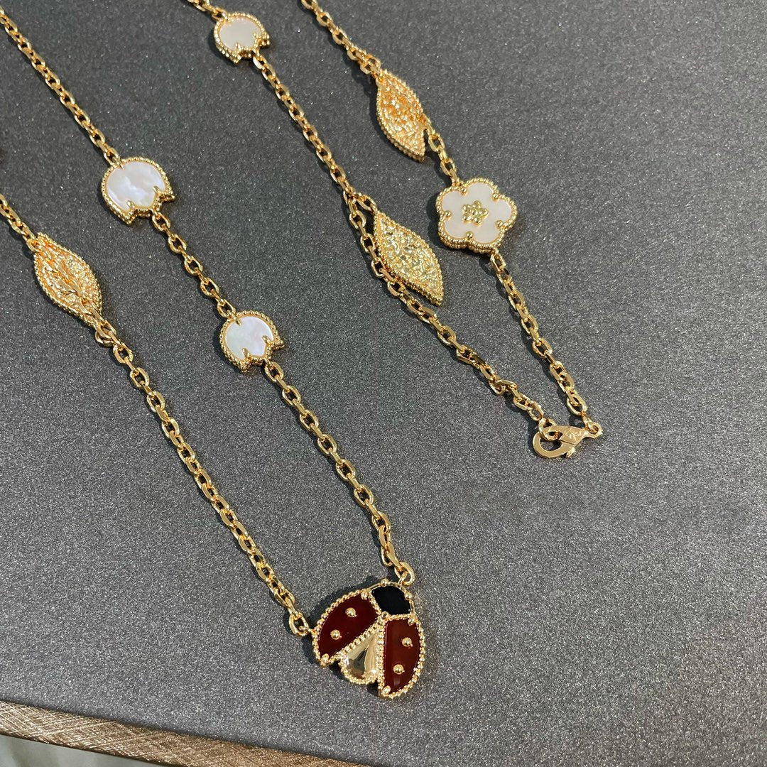 [Sophire Jewelry ]LUCKY SPRING 15 MOTIFS GOLD NECKLACE