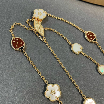 [Sophire Jewelry ]LUCKY SPRING 15 MOTIFS GOLD NECKLACE