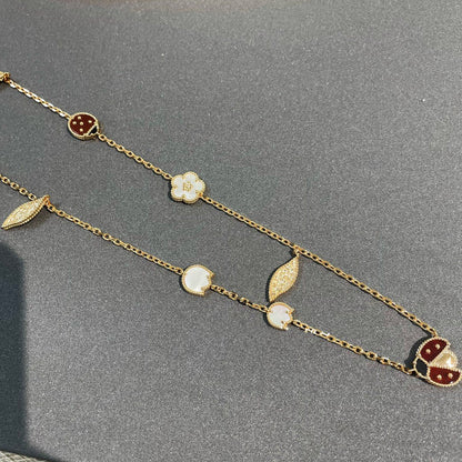 [Sophire Jewelry ]LUCKY SPRING 15 MOTIFS GOLD NECKLACE
