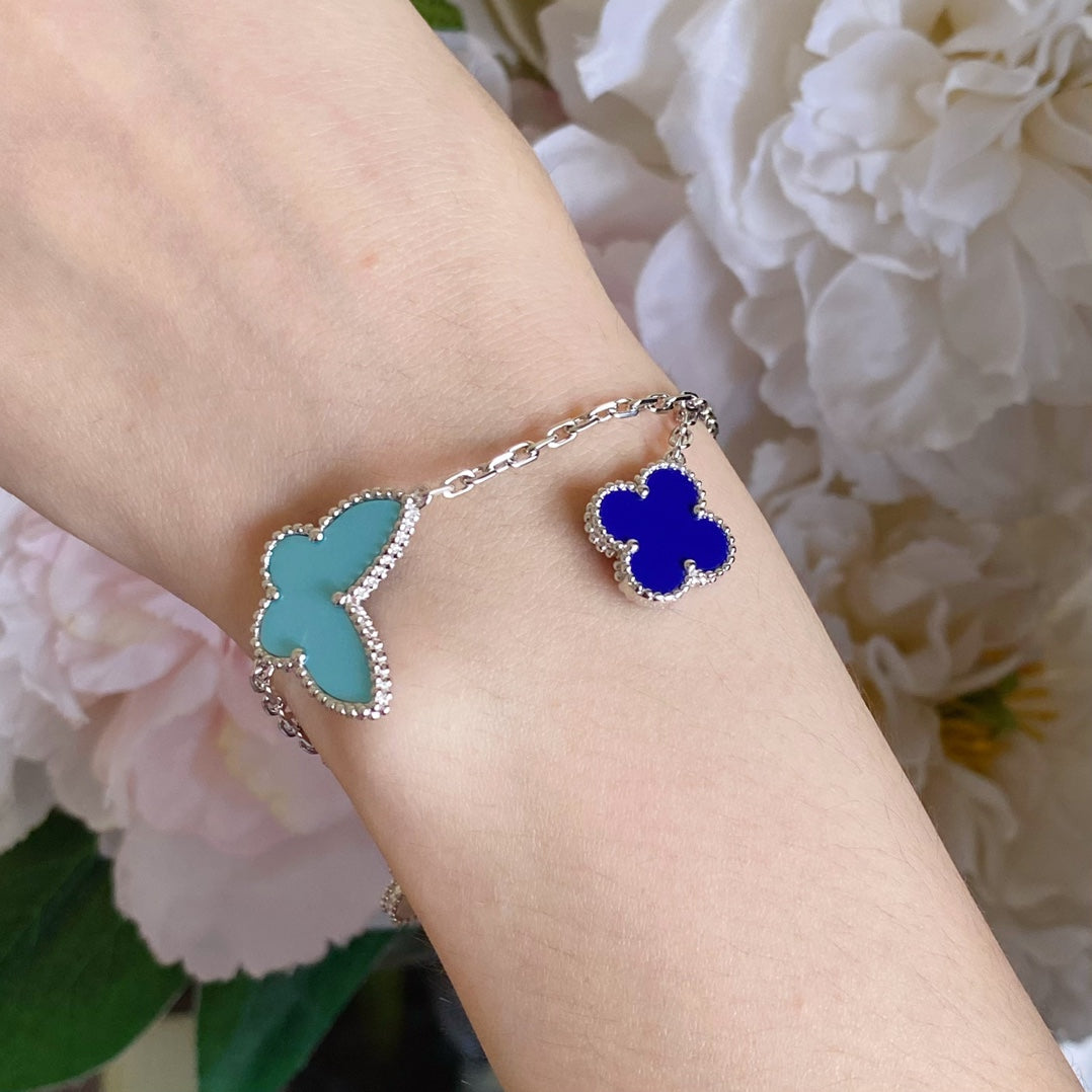 [Sophire Jewelry ]LUCKY SPRING SILVER BRACELET 4 MOTIF