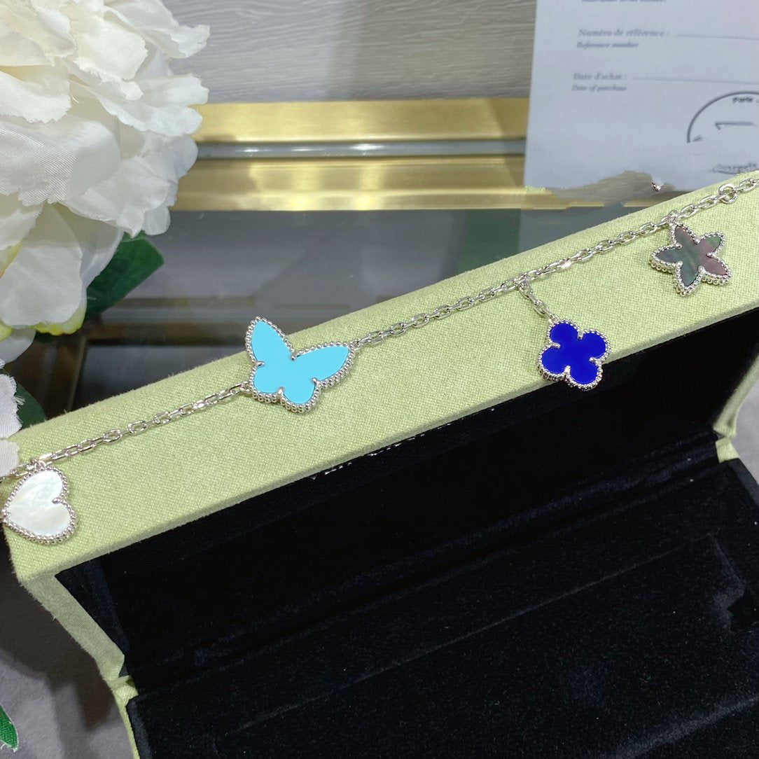 [Sophire Jewelry ]LUCKY SPRING SILVER BRACELET 4 MOTIF
