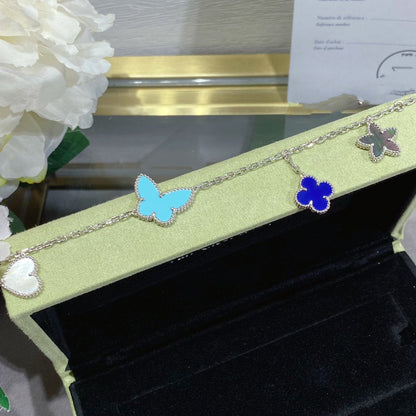 [Sophire Jewelry ]LUCKY SPRING SILVER BRACELET 4 MOTIF