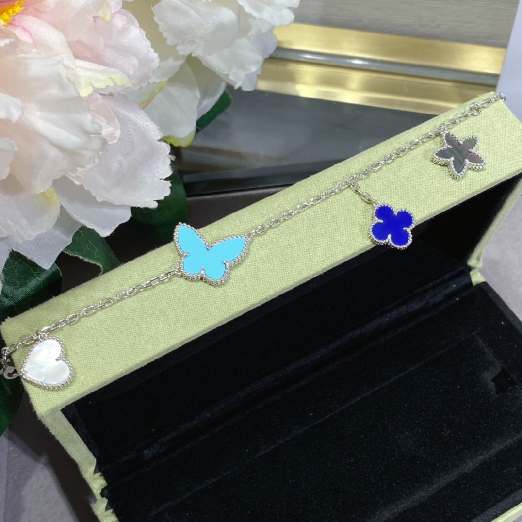 [Sophire Jewelry ]LUCKY SPRING SILVER BRACELET 4 MOTIF