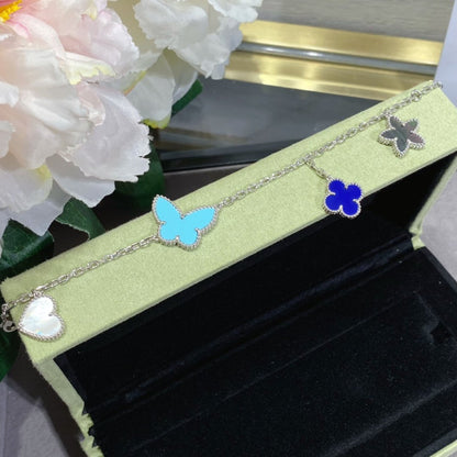 [Sophire Jewelry ]LUCKY SPRING SILVER BRACELET 4 MOTIF